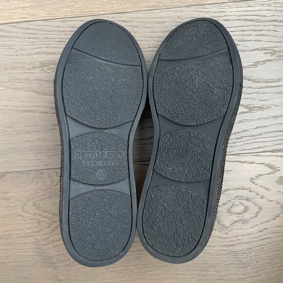 bernie mev. New York Casual Beaded Slip On Shoes Black w Subtle Sparkle Sz 40 - Picture 8 of 16